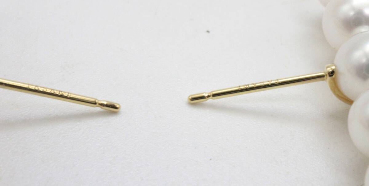 ◆◇【美品】TASAKI タサキ バランス プラス ピアス 750/K18YG◇◆_画像7