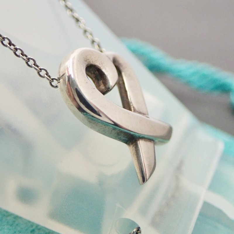 ティファニー ラビングハート ネックレス パロマ・ピカソ シルバー SV925 シルバー 3.0g 41cm 内袋付属 TIFFANY&Co._画像7