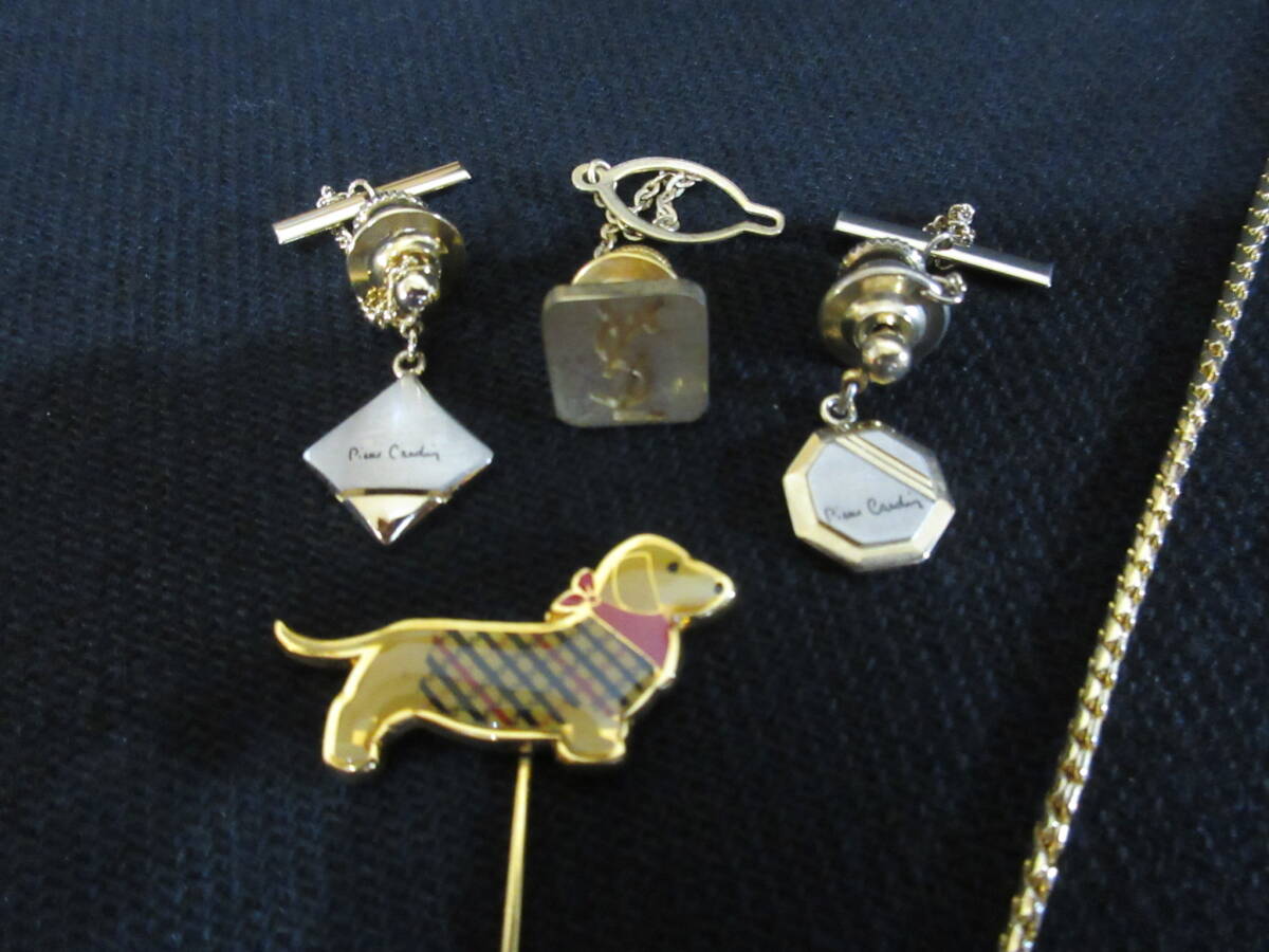 ＊100円～【美品含む】NINA RICCI/Courreges/VB/DAKS/grosse/YSL/VALENTINO/他 有名ブランド アクセサリー色々 11点セット＊K-07_画像2