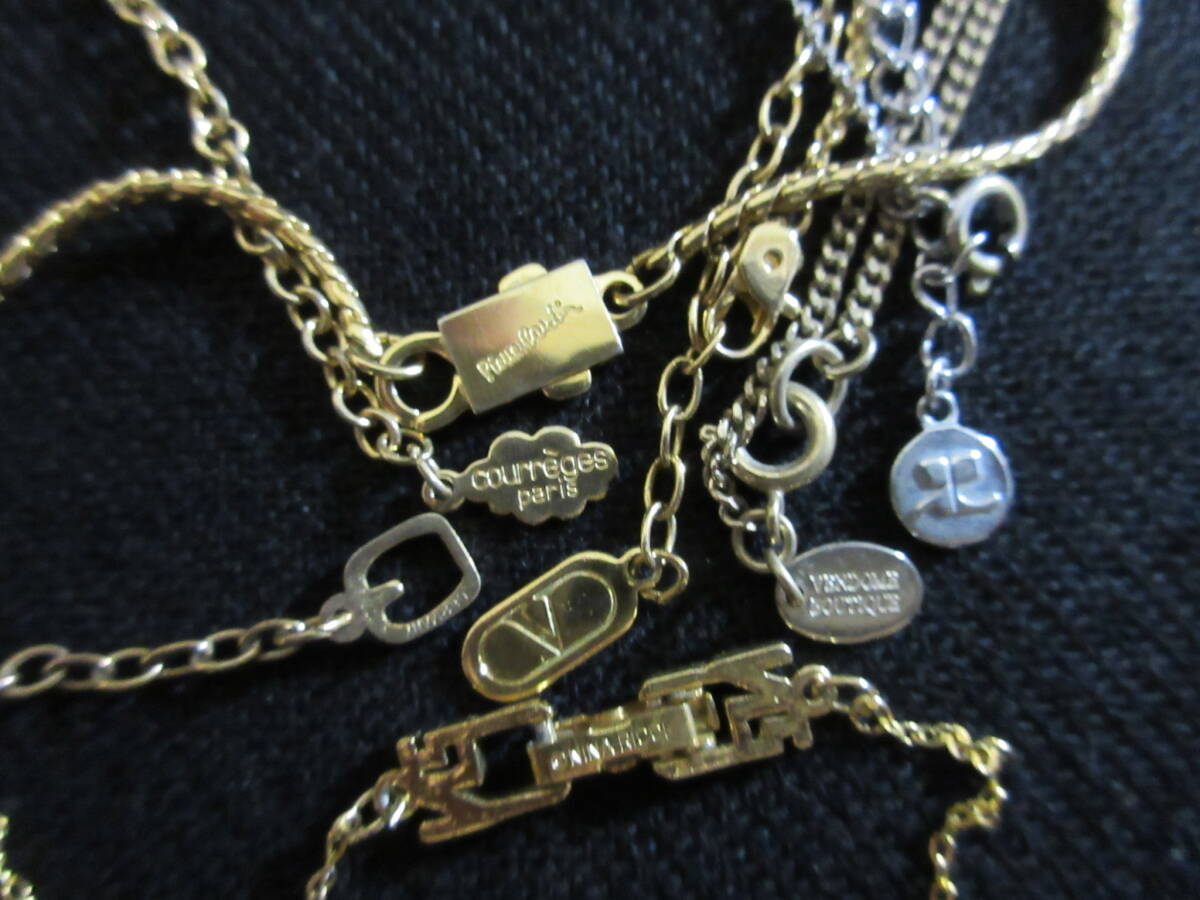＊100円～【美品含む】NINA RICCI/Courreges/VB/DAKS/grosse/YSL/VALENTINO/他 有名ブランド アクセサリー色々 11点セット＊K-07_画像9