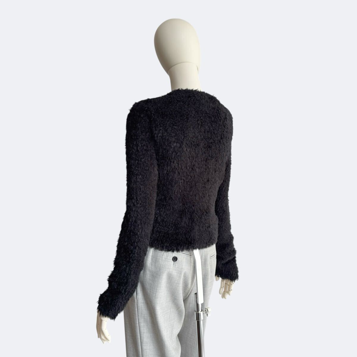 LOEWE ロエベ シャギーニット トップス ブラック レディース セーター_画像6