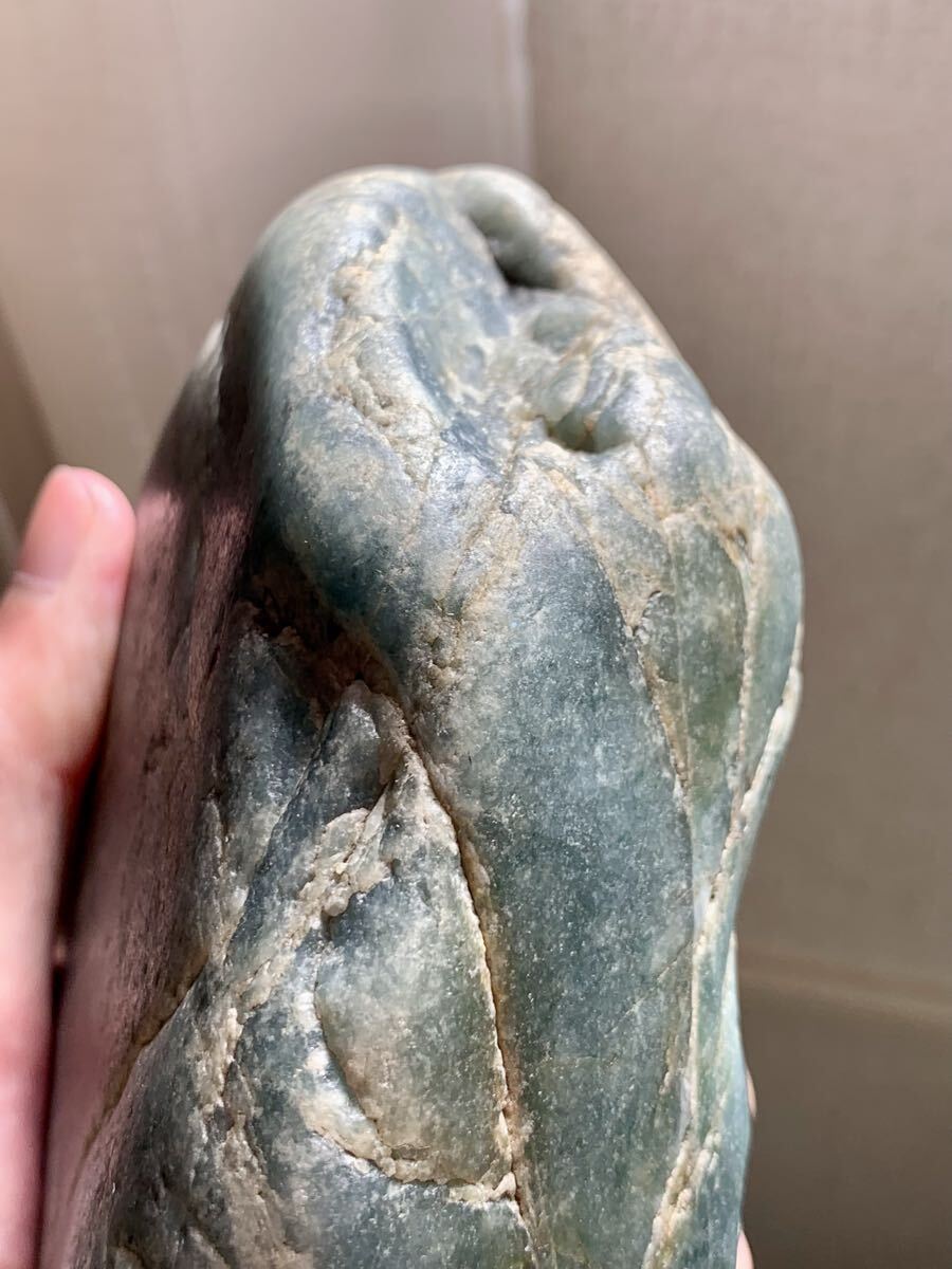 極上海石　海翡翠　糸魚川入りコン沢ひすい　原石水石根付国産鉱標本オパールトパーズ輝安鉱水晶ロードクロサイト入りコン沢ヒスイ化石隕石_画像5