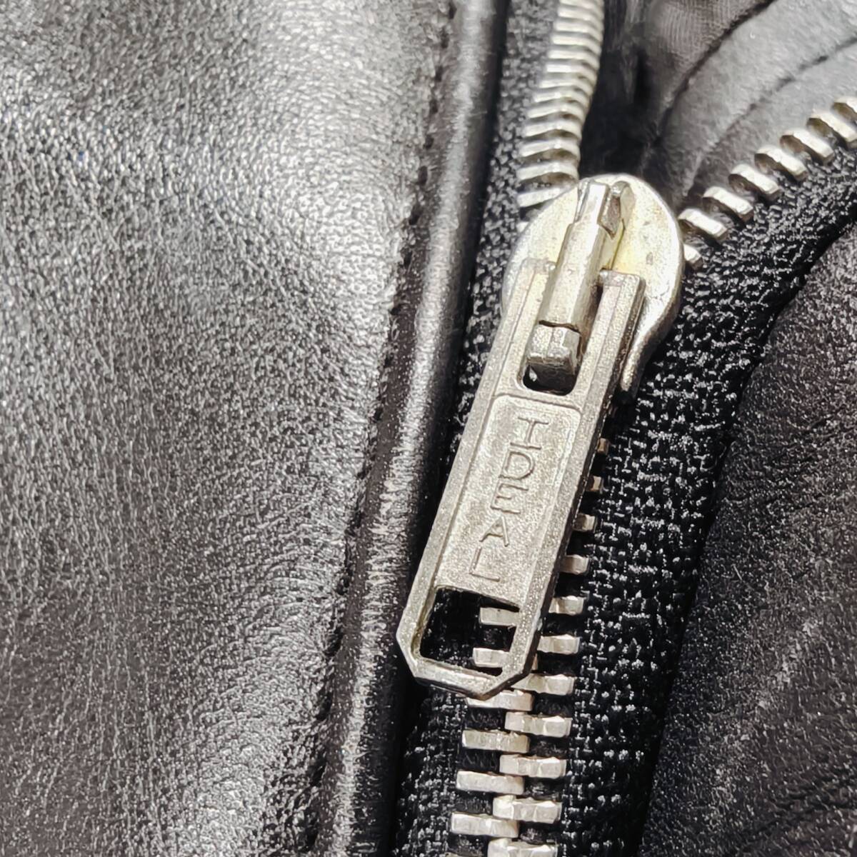 Schott ショット 本革 レザーパンツ 牛革 W28 メンズ S相当 ブラック IDEALジップ_画像7