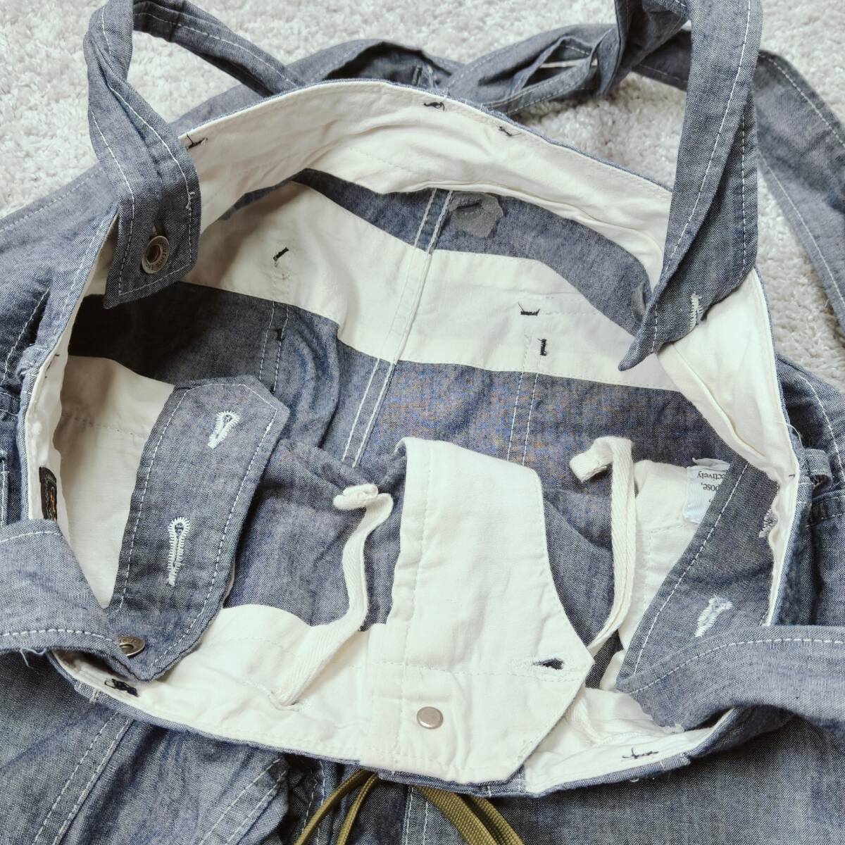 BEAMS+ ENGINEERED GARMENTS サスペンダーパンツ Mサイズ USA製 ビームスプラス エンジニアードガーメンツ アメリカ製_画像5