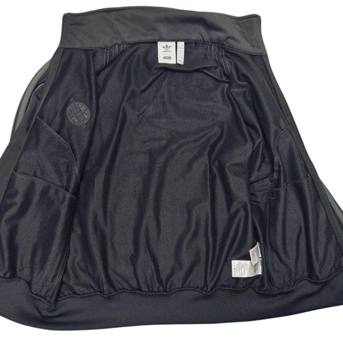 【極美品 サイズO】adidas × STAR WARS トラックジャケット 黒 IDEALジップ仕様 ブラック アディダス スターウォーズ_画像2