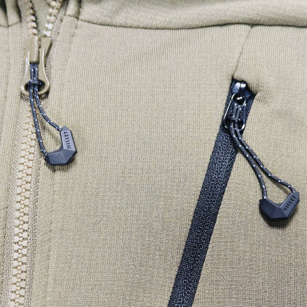 【MILLET サイズXL】POLARTEC フリース ジャケット カーキ ミレー ポーラテック ライトシェル 軽量 セネカジャケット