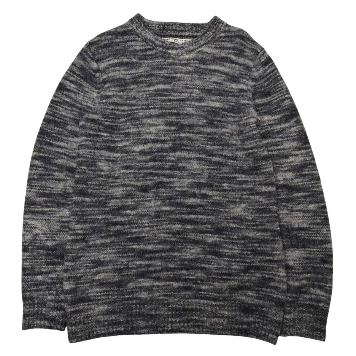 KATHARINE HAMNETT LONDON Mサイズ セーター ウール・アルパカ混 グレー キャサリンハムネット ロンドン_画像1