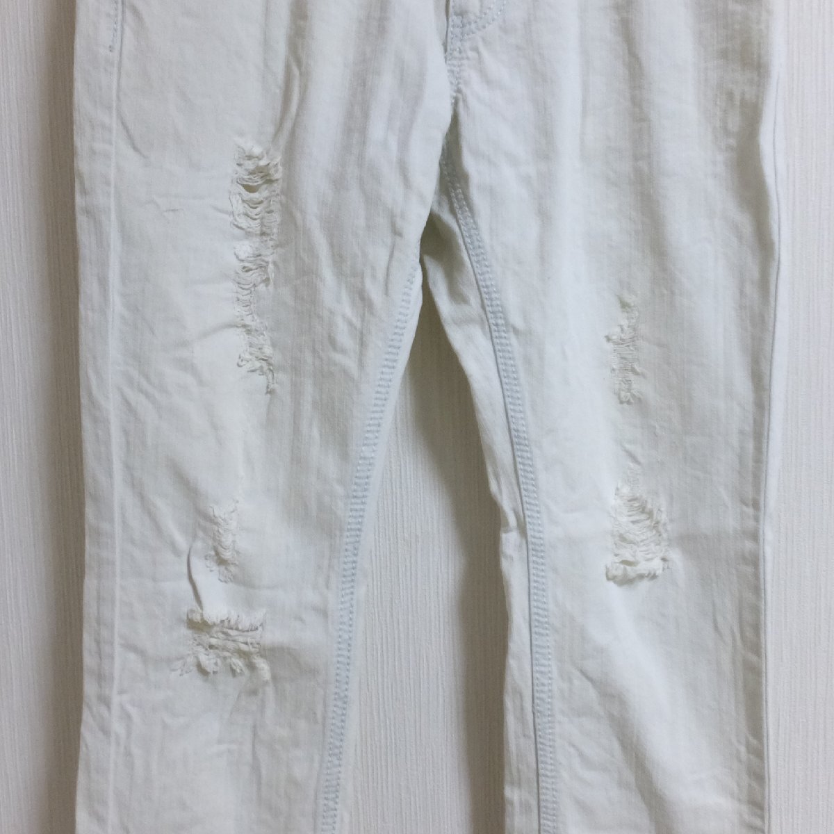 ◆163 Relation リレーション ホワイト デニム ジーンズ パンツ XL 【メ便】_画像3