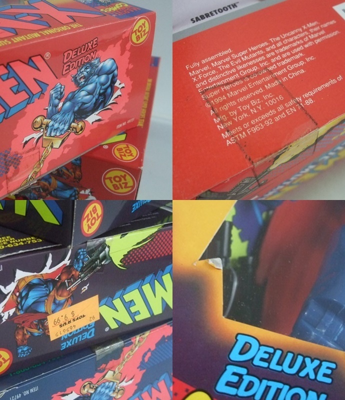 VINTAGE 90s Xメン X-MEN 10インチ フィギュア・人形 5体セット中古品 MARVEL マーベル TOY-BIZ ビンテージ WOLVERINE CYCLOPS 少々難有_画像10