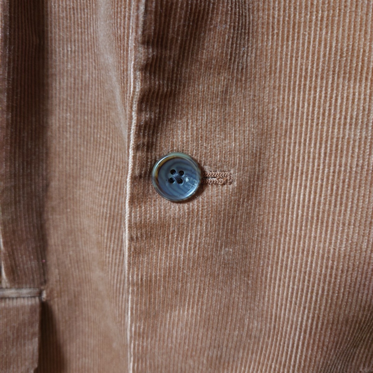 コムサイズム コーデュロイ テーラードジャケット ブラウン Lサイズ ファイブフォックス メンズ シングル 2ボタン センターベント _画像6