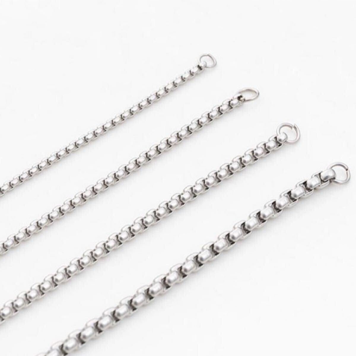 ボックス　チェーン　ネックレス　シルバー 2mm /60cm_画像4