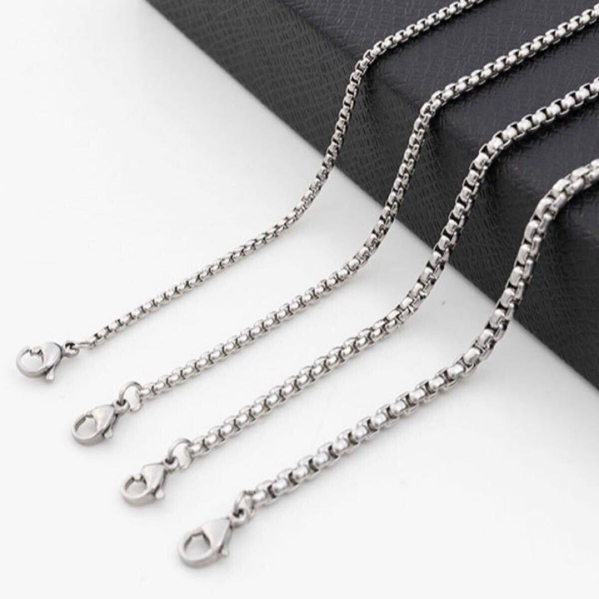 ボックス　チェーン　ネックレス　シルバー 2mm /60cm_画像5