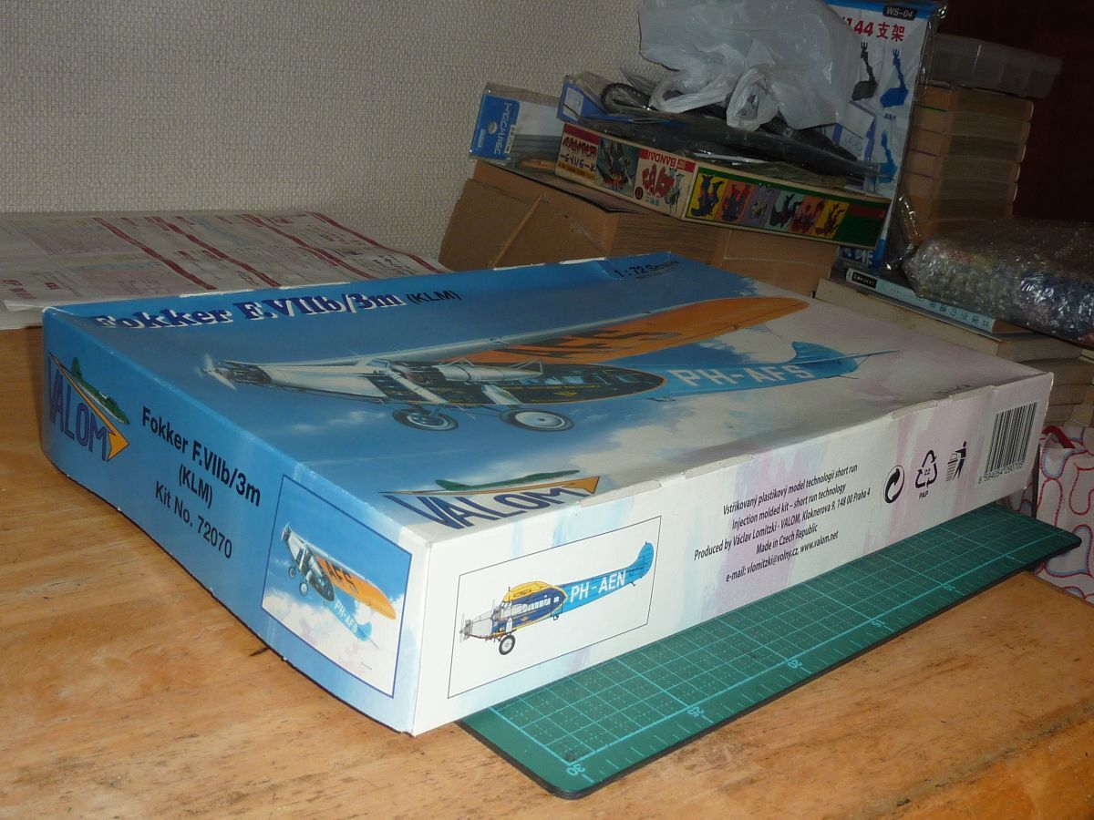 1/72 フォッカー F.Ⅶb/3m 高翼単葉三発プロペラ旅客機 KLM フォッカー トライモーター ヴァロム VALOM Fokker F.Ⅶb/3m Trimotor _画像2