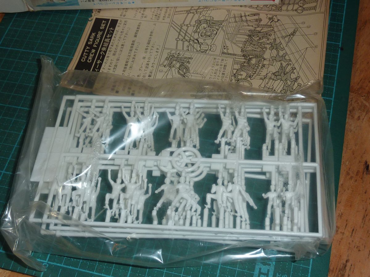 1/80 カティーサーク乗組員セット イマイ 10ポーズ60体入 木製帆船模型 1/80サーモピレーにも_画像5