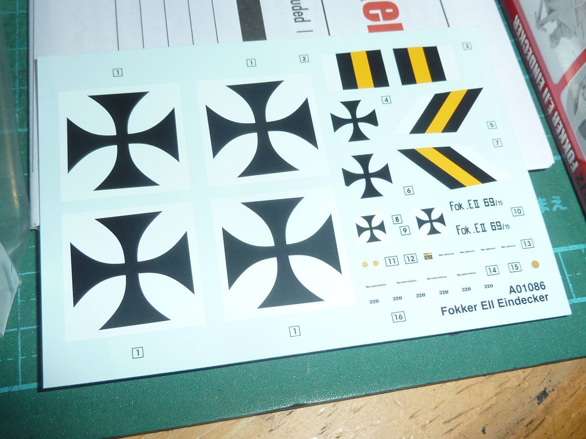 送料¥185~☆1/72 フォッカー E.Ⅱ アインデッカー ドイツ単座単葉戦闘機 エアフィックス AIRFIX FOKKER EINDECKER_画像4