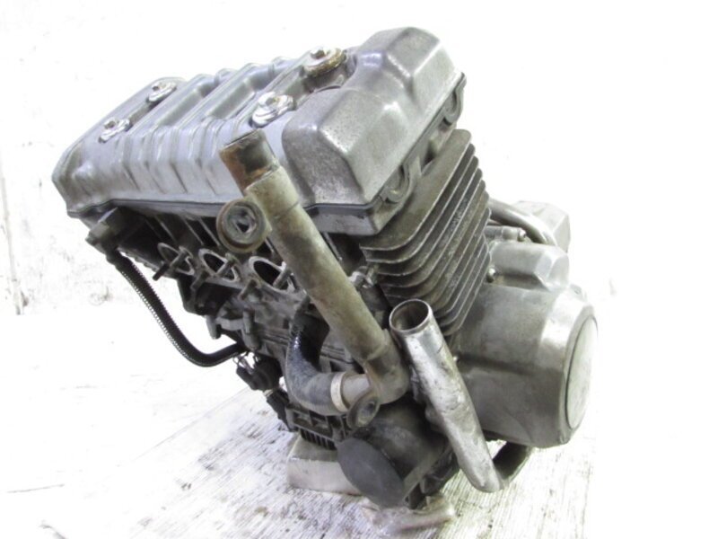 バリオス ZR250A 希少!! 絶好調(diào) ド初期型 規(guī)制前45馬力 純正 エンジンASSY 圧縮OK 検 ※ ZR250C ZR250B GSX250FX 166C07