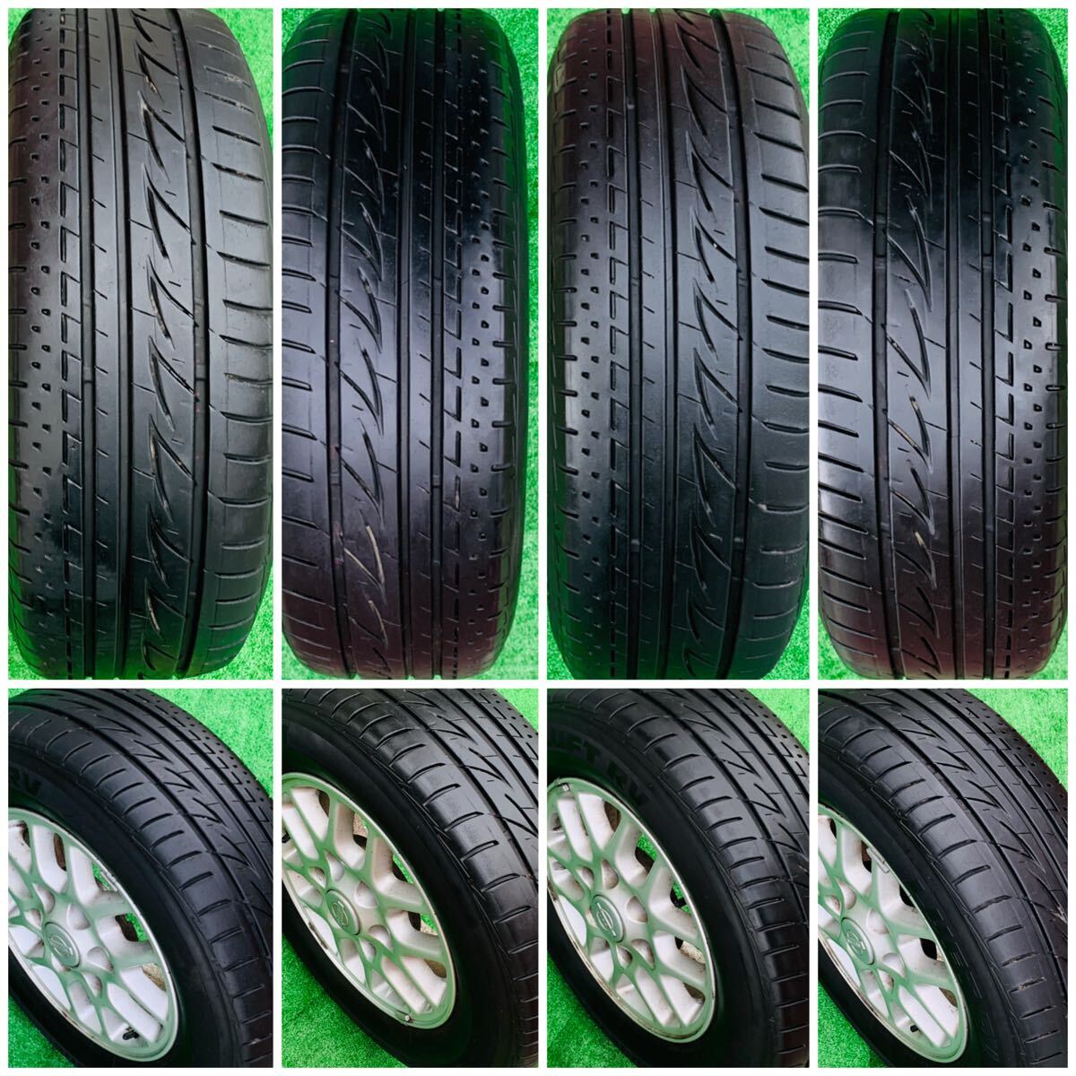 NISSAN 純正 ホイール◆15インチ◆215/65R15◆15X6JJ+35◆PCD 139.7+6穴◆ハブ: 約 100 ミリ◆2019年 ラジアル タイヤ_画像8