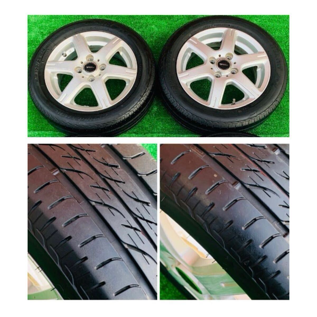 TOPRUN 社外◆14インチ◆155/65R14◆14X4.5J+46◆PCD 100+4穴◆ハブ: 約 73ミリ◆2022年 ラジア ル タイヤ 2本_画像6