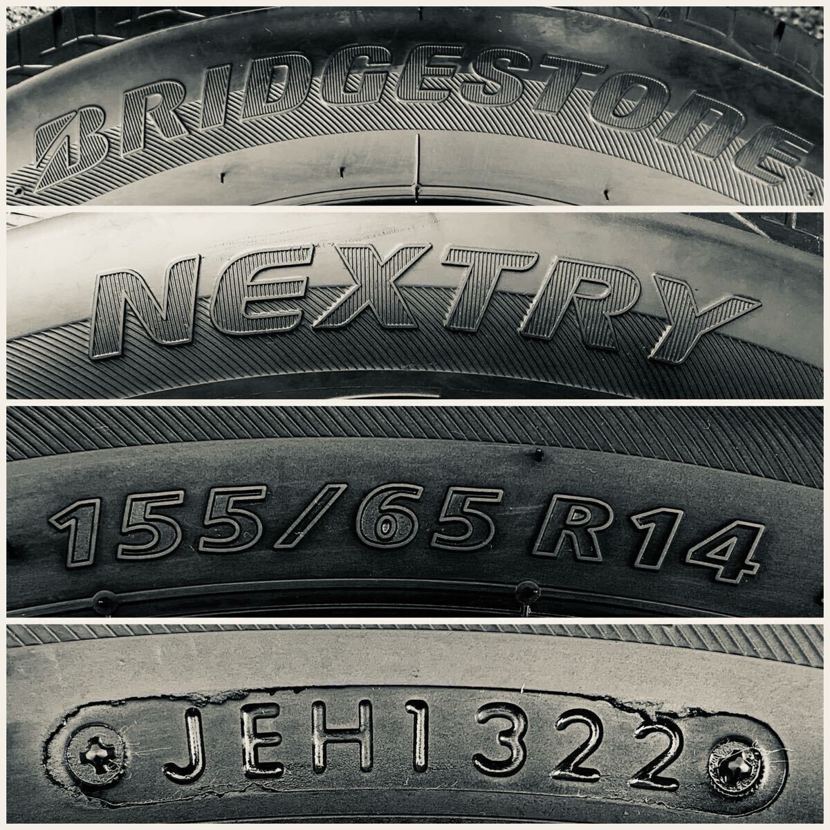 TOPRUN 社外◆14インチ◆155/65R14◆14X4.5J+46◆PCD 100+4穴◆ハブ: 約 73ミリ◆2022年 ラジア ル タイヤ 1本_画像3