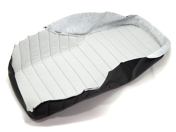 張替シートレザー タックロール ブラック 黒色 / 新品 シートカバー ヤマハ純正シート互換 '93-'96 XJR400_画像5