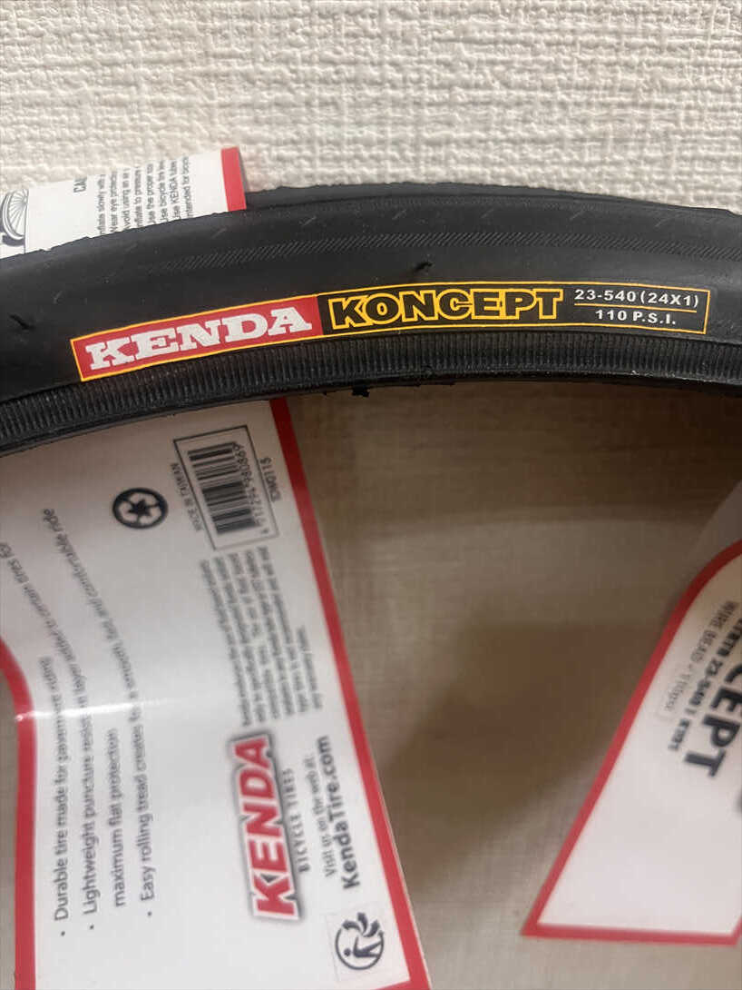 Kenda ケンダ KONCEPT クリンチャータイヤ 24x1 ETRTO23-540 ブルーラグ 24インチ_画像2