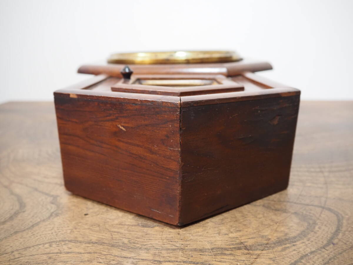 昭和レトロ MADE BY THE AMANO CLOCKS 八角柱時計 TOYO MARK A 掛時計 ゼンマイ 手巻き式◆アンティーク 古道具 ビンテージ ジャンク_画像8