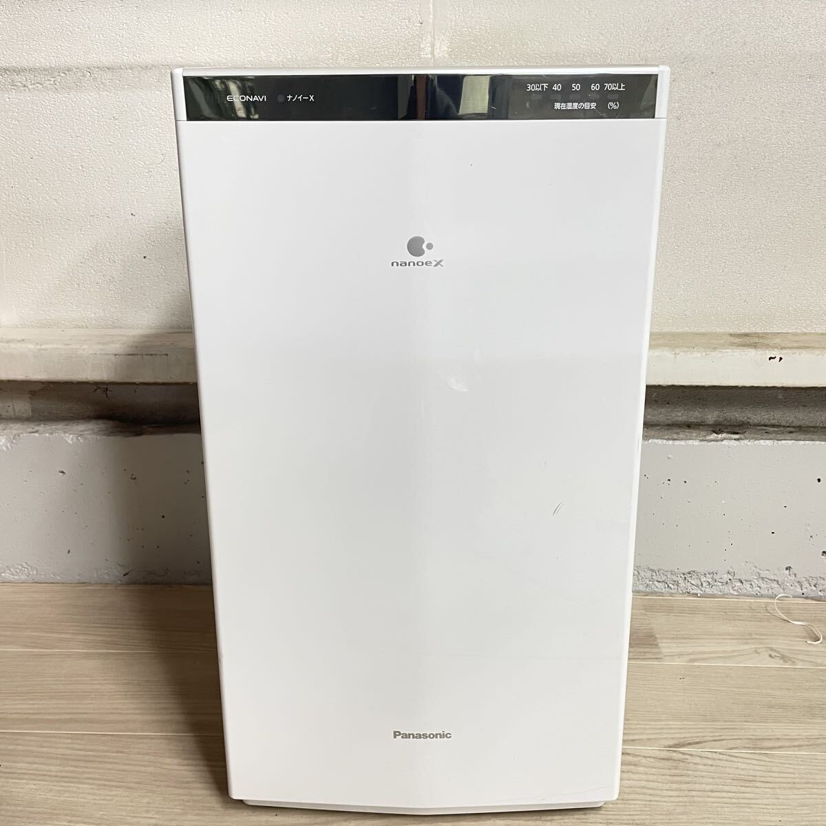 ★ Panasonic 衣類乾燥除湿機 F-YHVX200 nanoeX HYBRID ホワイト パナソニック ナノイーX ハイブリッド式 通電確認済 現状写真参照 家財便_画像1