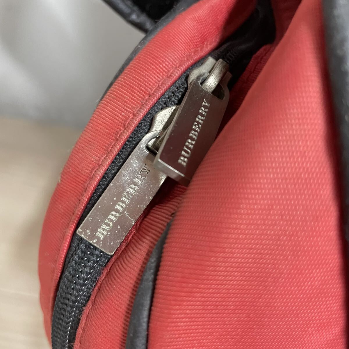 ◆ BURBERRY GOLF バーバリー ゴルフバッグ キャディバッグ ゴルフ ゴルフ用品 付屬品寫真參照 現(xiàn)狀寫真參照 レッド バッグ ②