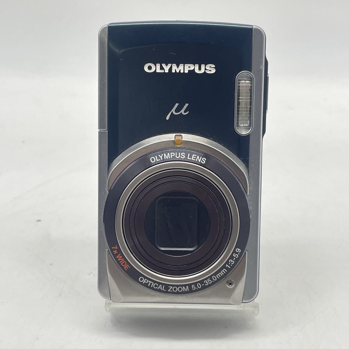● OLYMPUS μ オリンパス コンパクト デジタルカメラ デジタルカメラ デジカメ カメラ 充電器無し 通電未確認 ブルー シルバー ブラック_画像1
