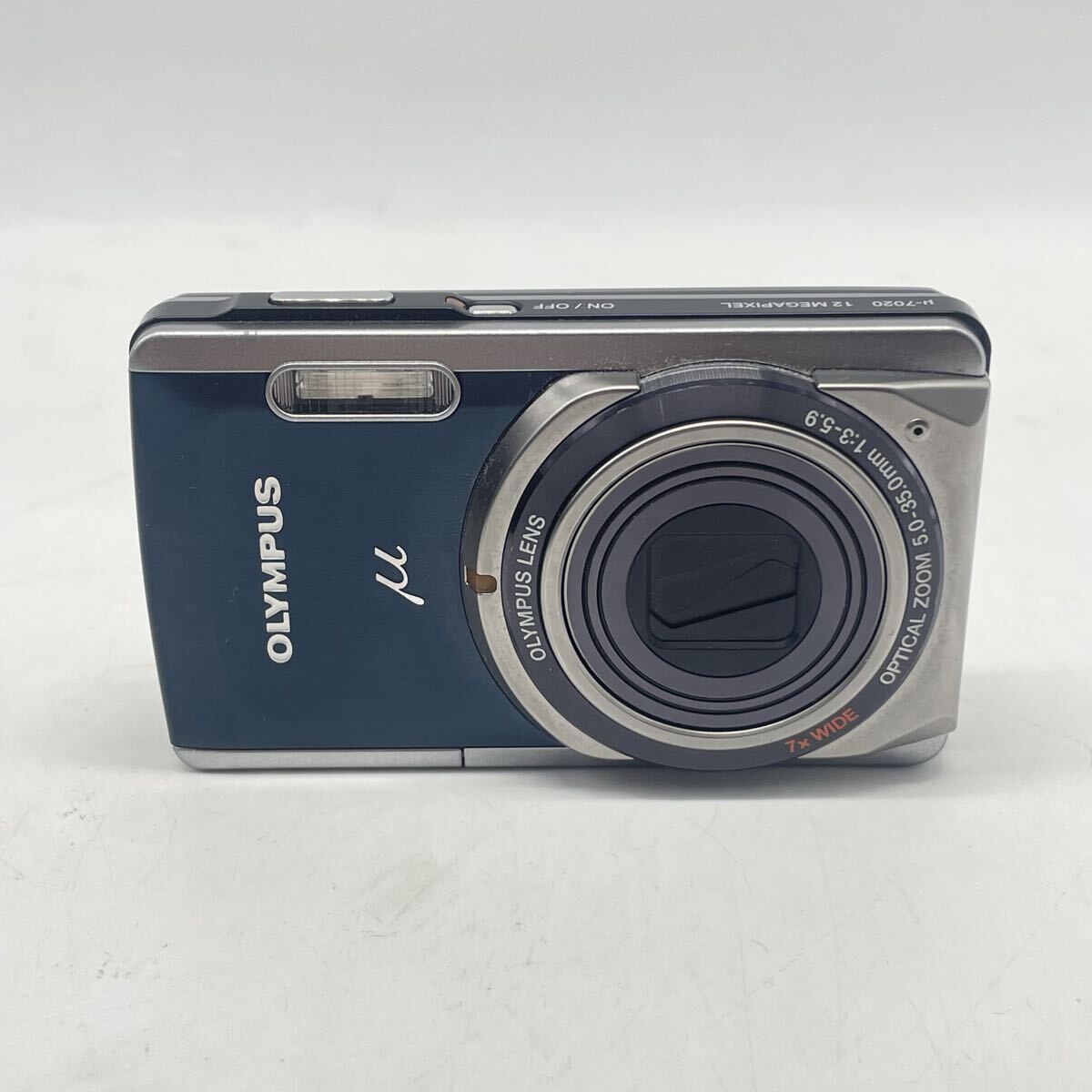 ● OLYMPUS μ オリンパス コンパクト デジタルカメラ デジタルカメラ デジカメ カメラ 充電器無し 通電未確認 ブルー シルバー ブラック_画像2