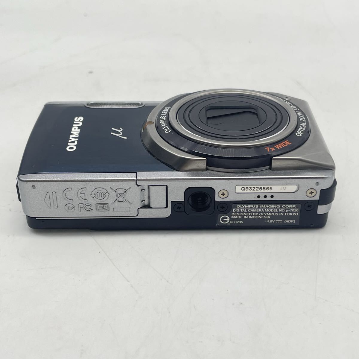 ● OLYMPUS μ オリンパス コンパクト デジタルカメラ デジタルカメラ デジカメ カメラ 充電器無し 通電未確認 ブルー シルバー ブラック_画像4