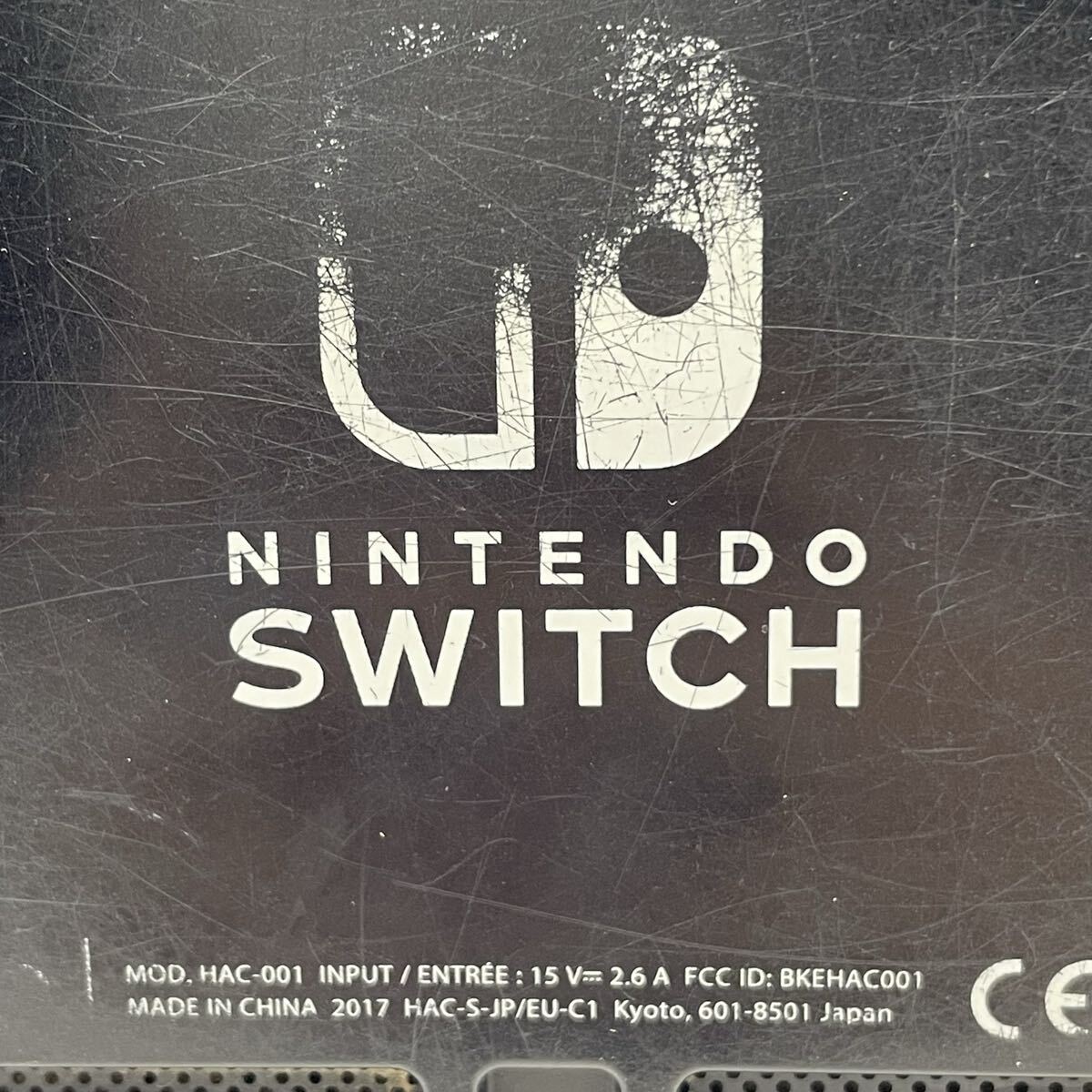 ◆ Nintendo Switch HAC-001 ニンテンドー スイッチ ニンテンドースイッチ 任天堂 ゲーム機 本体 通電確認済み 保護者制限有り 未初期化 _画像4