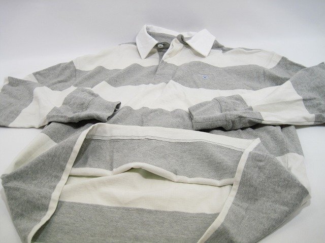 Barbour / バーブァー Newgate ニューゲート ラガーシャツ オーバーシャツフィット メンズ サイズ : 38 ホワイト×グレー