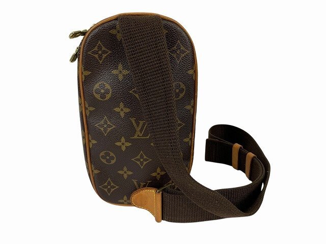 LOUIS VUITTON / ルイ・ヴィトン ポシェットガンジュ M51870 モノグラム ボディバッグ ブラウン_画像4