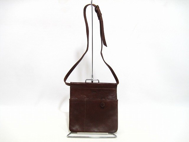 genten / ゲンテン ショルダー サコッシュ トスカ ユニセックス ブラウン_画像1