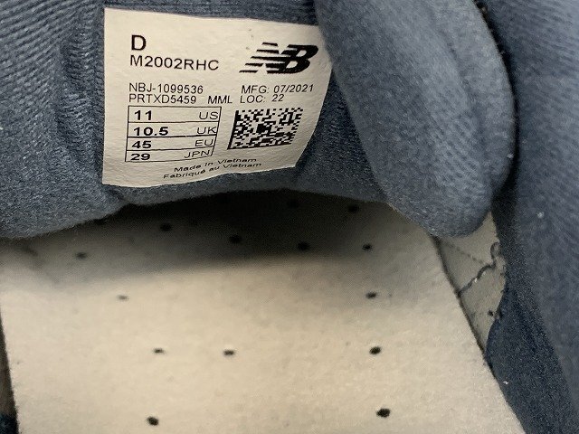 new balance / ニューバランス M2002RHC スニーカー 2021年製 Hazy Blue メンズ サイズ : 29cm スニーカー ブルー_画像8