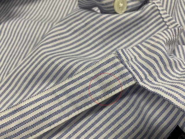 RALPH LAUREN/ラルフローレン エプロン 日本製 綿100% ホワイト/ライトブルー_画像8