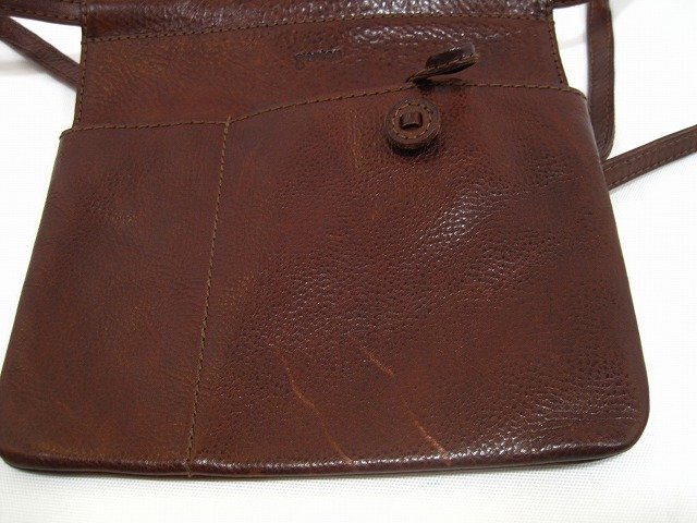 genten / ゲンテン ショルダー サコッシュ トスカ ユニセックス ブラウン_画像9