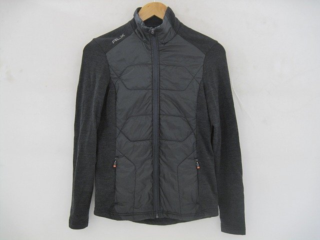 RALPH LAUREN / ラルフ・ローレン ジャケット ウール ジップアップ レディース 黒×オレンジ_画像1