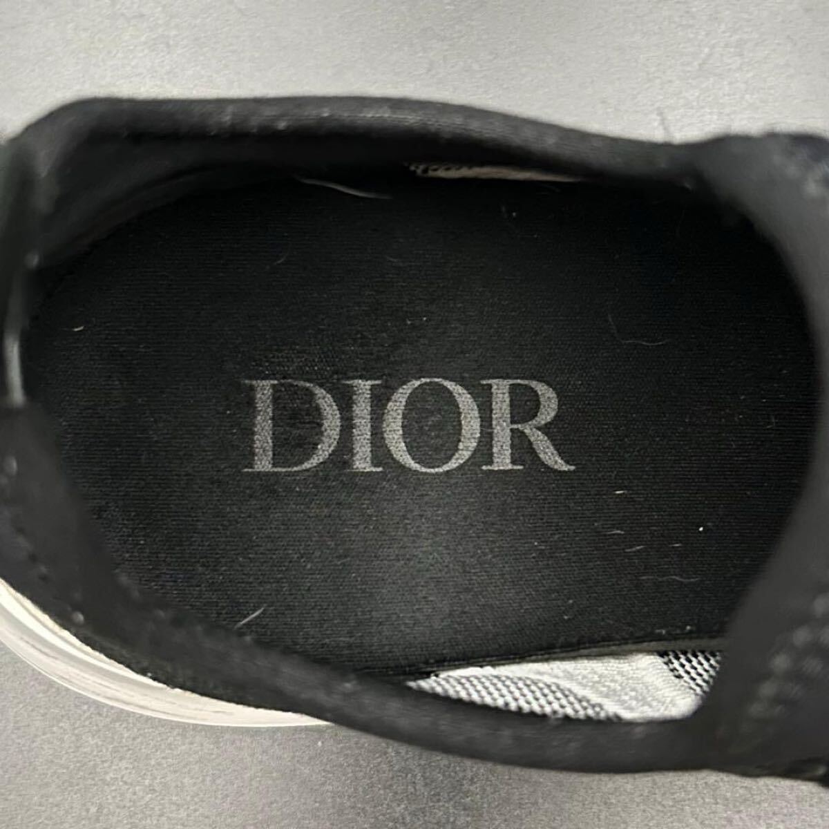 1円【美品】Dior ディオール ネオプレン テクニカルメッシュ スニーカー ローカット B25 ロゴ メンズ メッシュ ブラック 黒 サイズ27cm相当_画像8