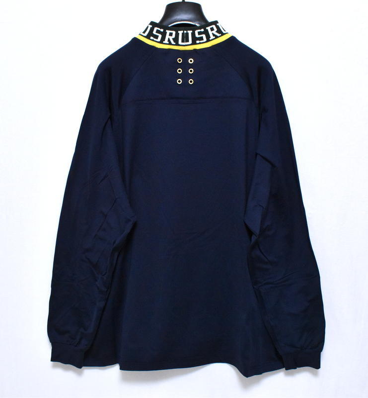 ラッセルノ ゴルフ リブカラー ルーズフィット モックネック ネイビー XL 6 新品 ラッセルノ ゴルフ リブカラー ルーズフィット モック