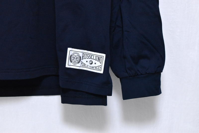 ラッセルノ ゴルフ リブカラー ルーズフィット モックネック ネイビー XL 6 新品 ラッセルノ ゴルフ リブカラー ルーズフィット モック