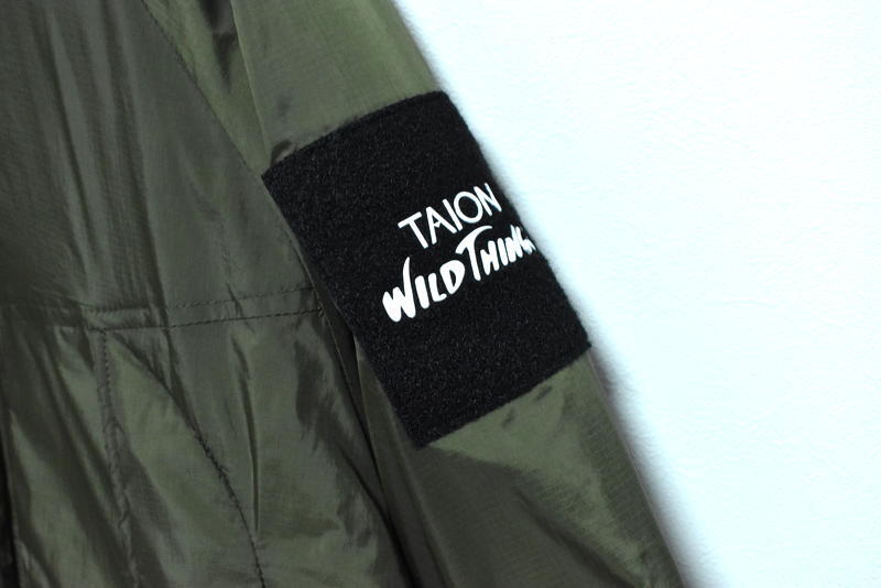 【送料無料】新品 WILDTHINGS × TAION 別注 モンスターパーカー L カーキ ワイルドシングス タイオン ダウン _画像5