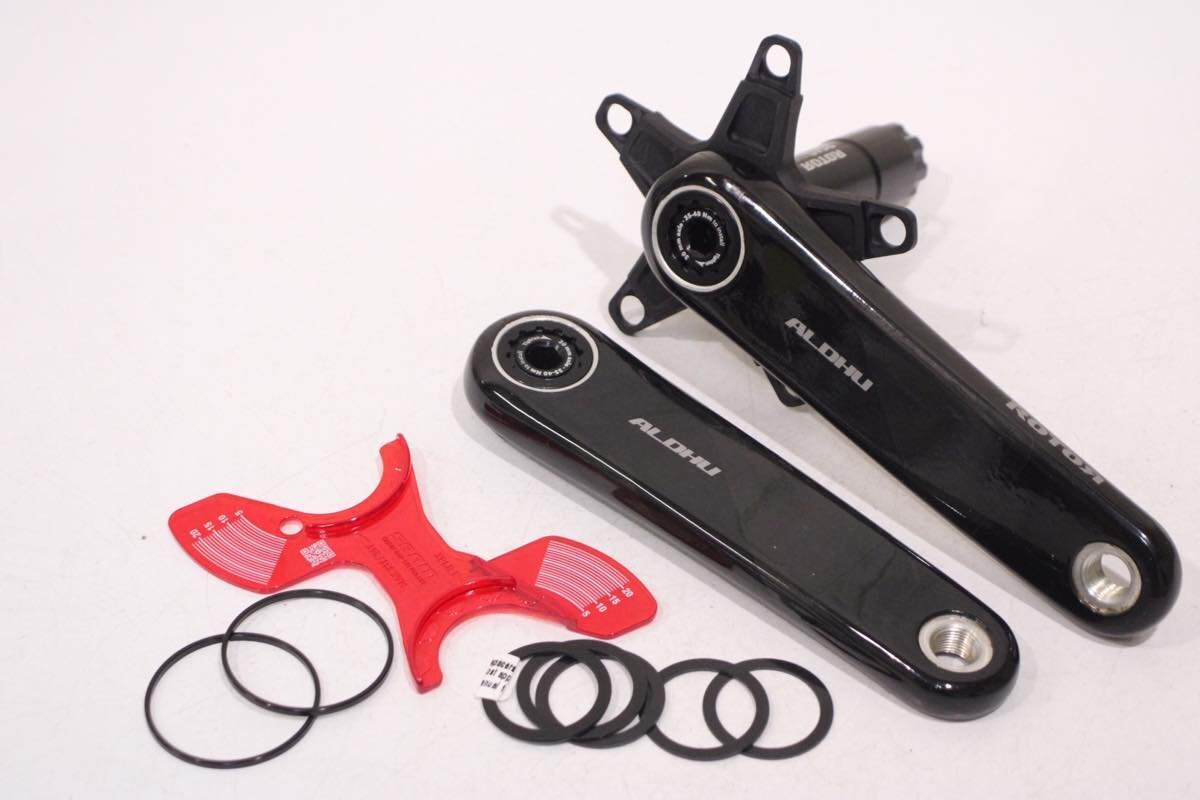 ★ROTOR ローター ALDHU CARBON 165mm カーボン クランクアーム 5アーム スパイダー付屬 BCD 110mm 極上品
