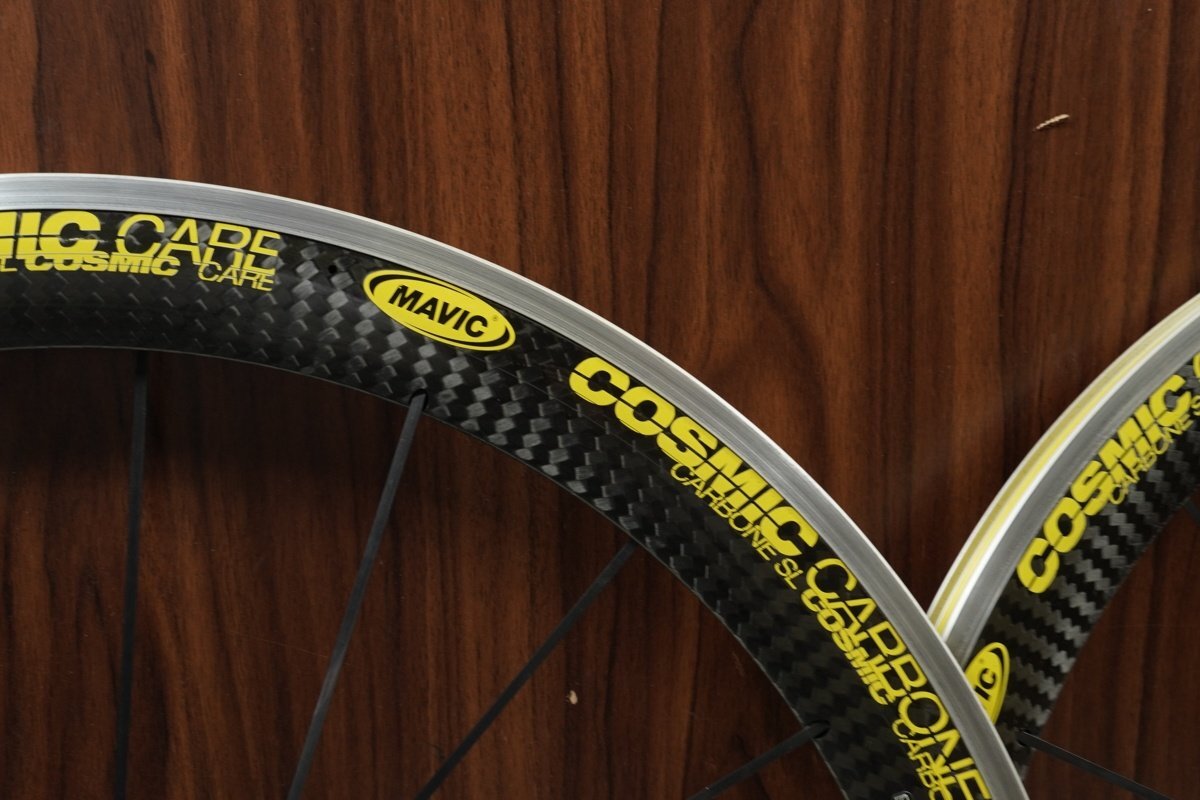 ○MAVIC マビック COSMIC CARBONE SL RIM シマノフリー 11/12s対応 クリンチャー カーボンハイブリッドリム ホイールセット 美品_画像7