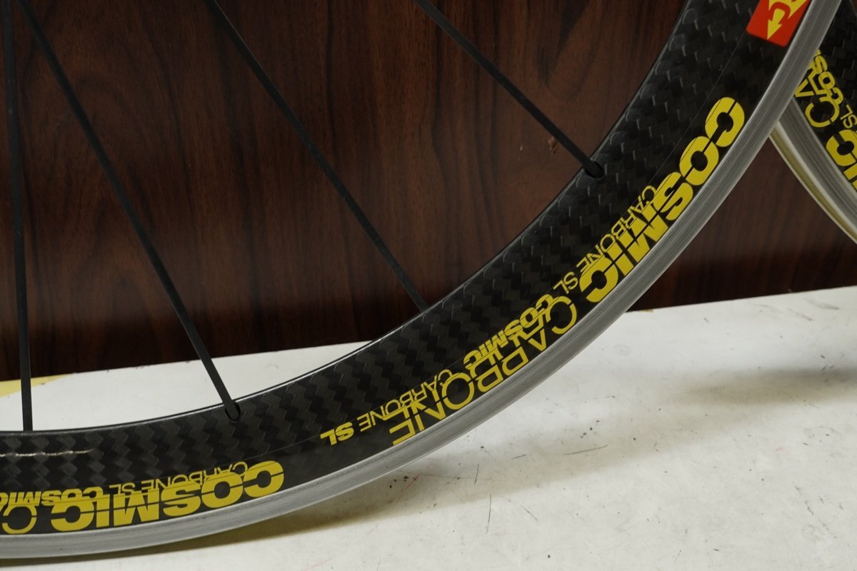 ○MAVIC マビック COSMIC CARBONE SL RIM シマノフリー 11/12s対応 クリンチャー カーボンハイブリッドリム ホイールセット 美品_画像10