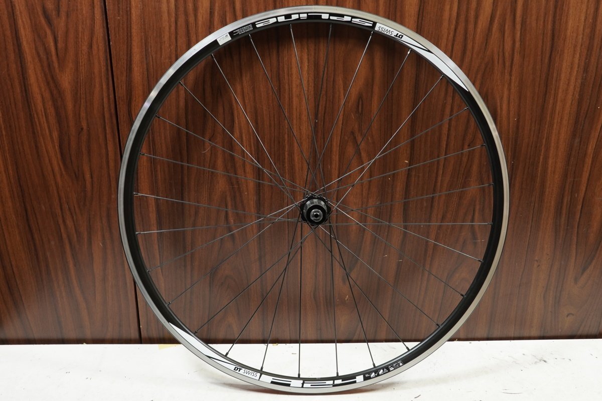 ○DT SWISS R24 SPLINE RIM シマノフリー 11/12s対応 クリンチャー リアホイール 美品_画像1