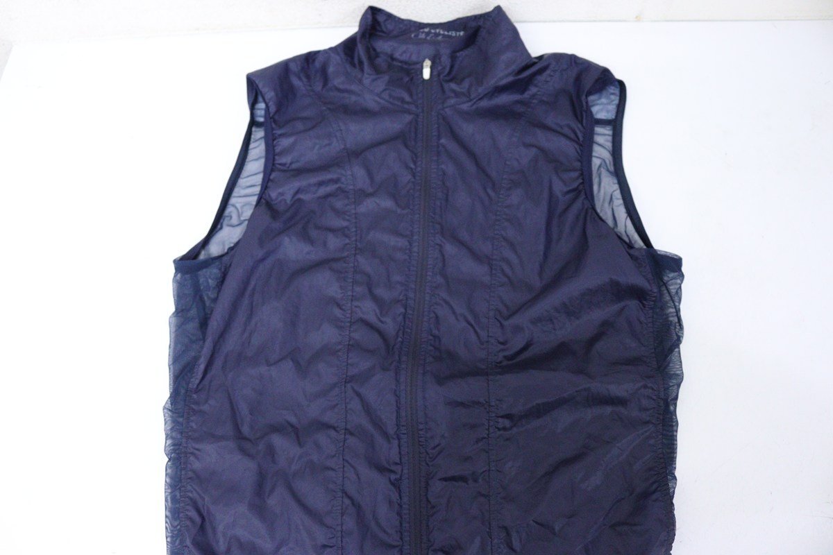 ▽Cafe du Cycliste カフェドシクリステ ベスト ジレ ネイビー Mサイズ_画像1