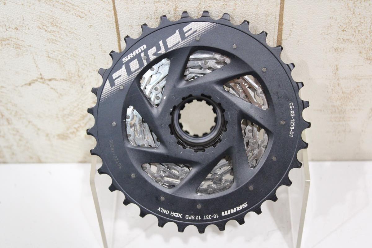●SRAM スラム FORCE CS-XG-1270-D1 12s 10-33T ワンピーススプロケット 極上品_画像4