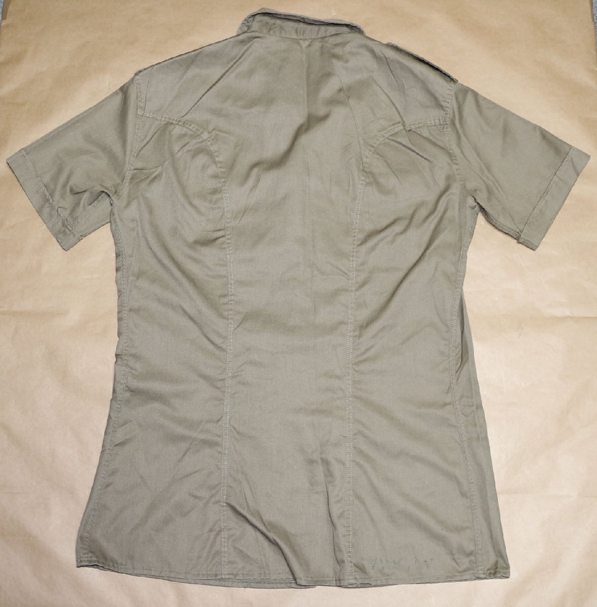 A2 イタリア軍用 半袖シャツ USED Lサイズ フリー mil_画像2
